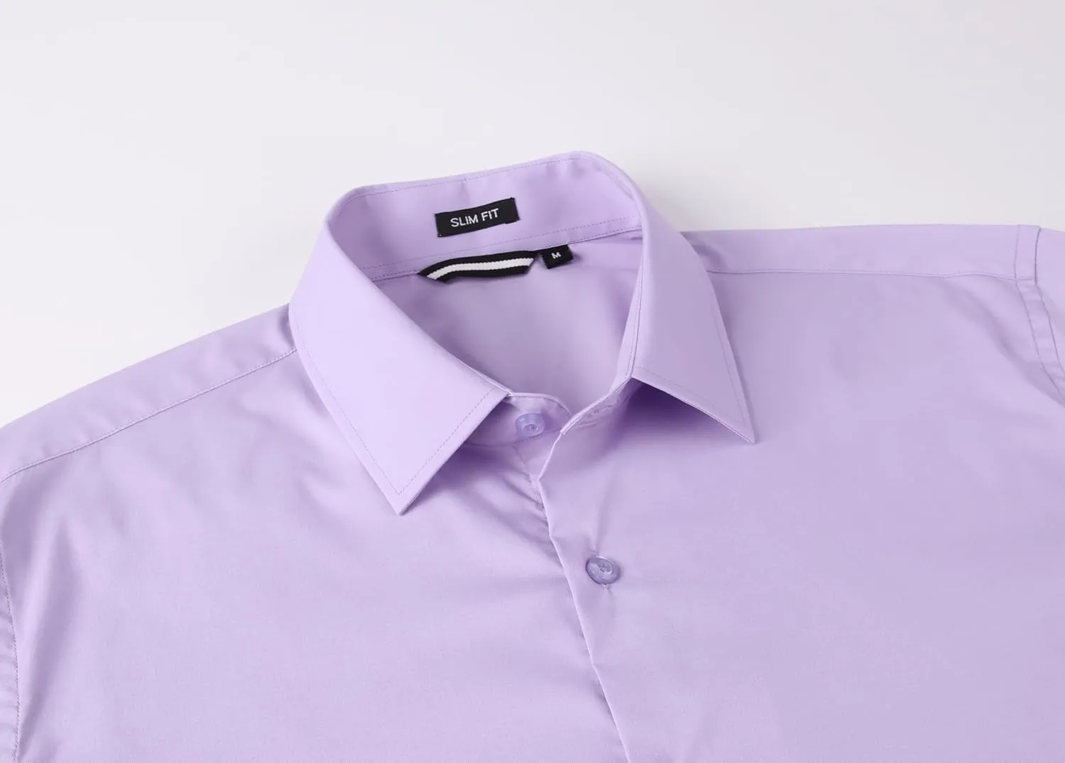 Alex Vando Mens Dress Shirt Easy Care Slim Fit Long Sleeve Cotton Stretch Button Down Shirt