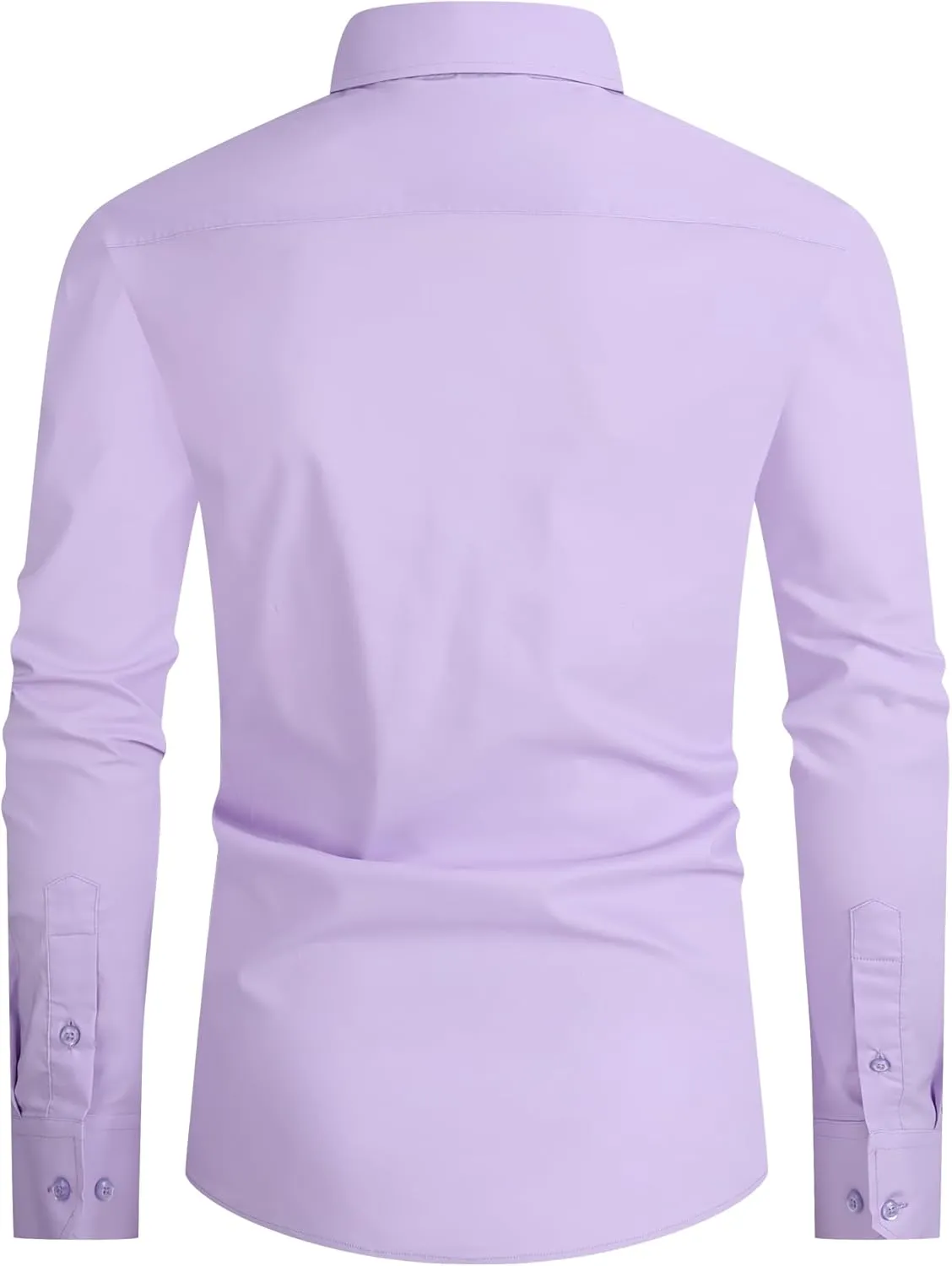 Alex Vando Mens Dress Shirt Easy Care Slim Fit Long Sleeve Cotton Stretch Button Down Shirt