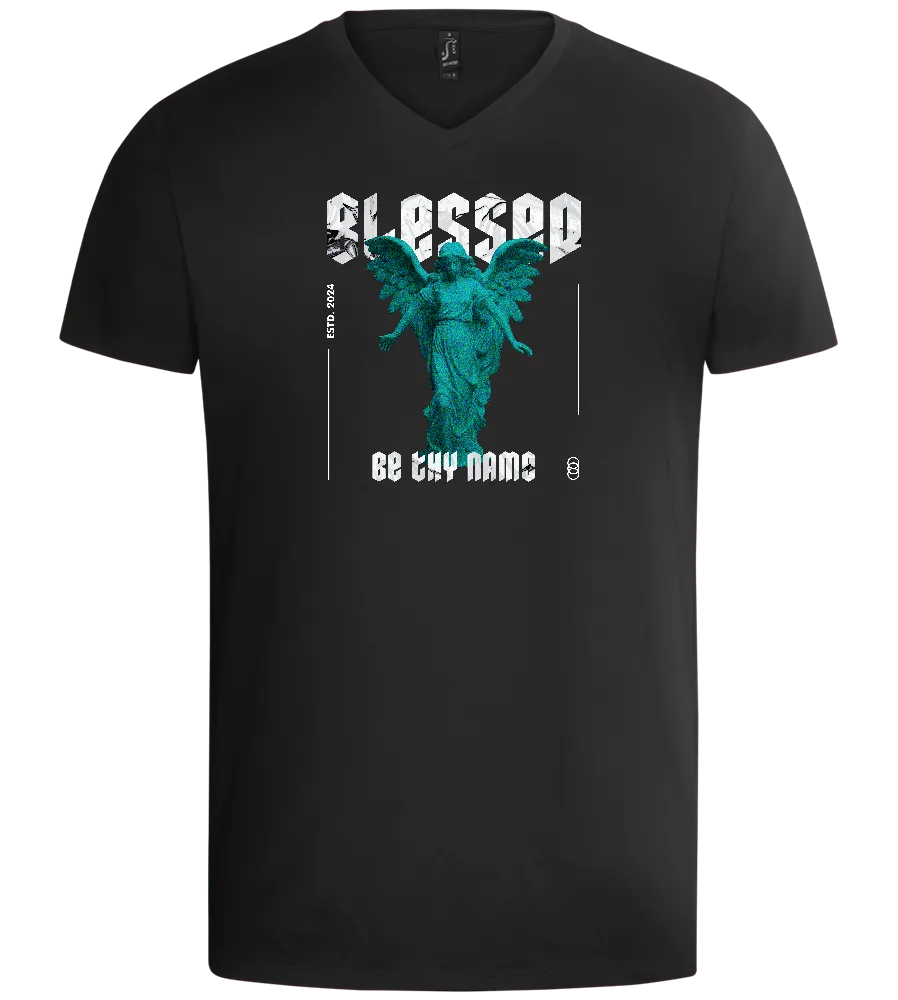 Blessed Angel Design - Basic men's v-neck t-shirt