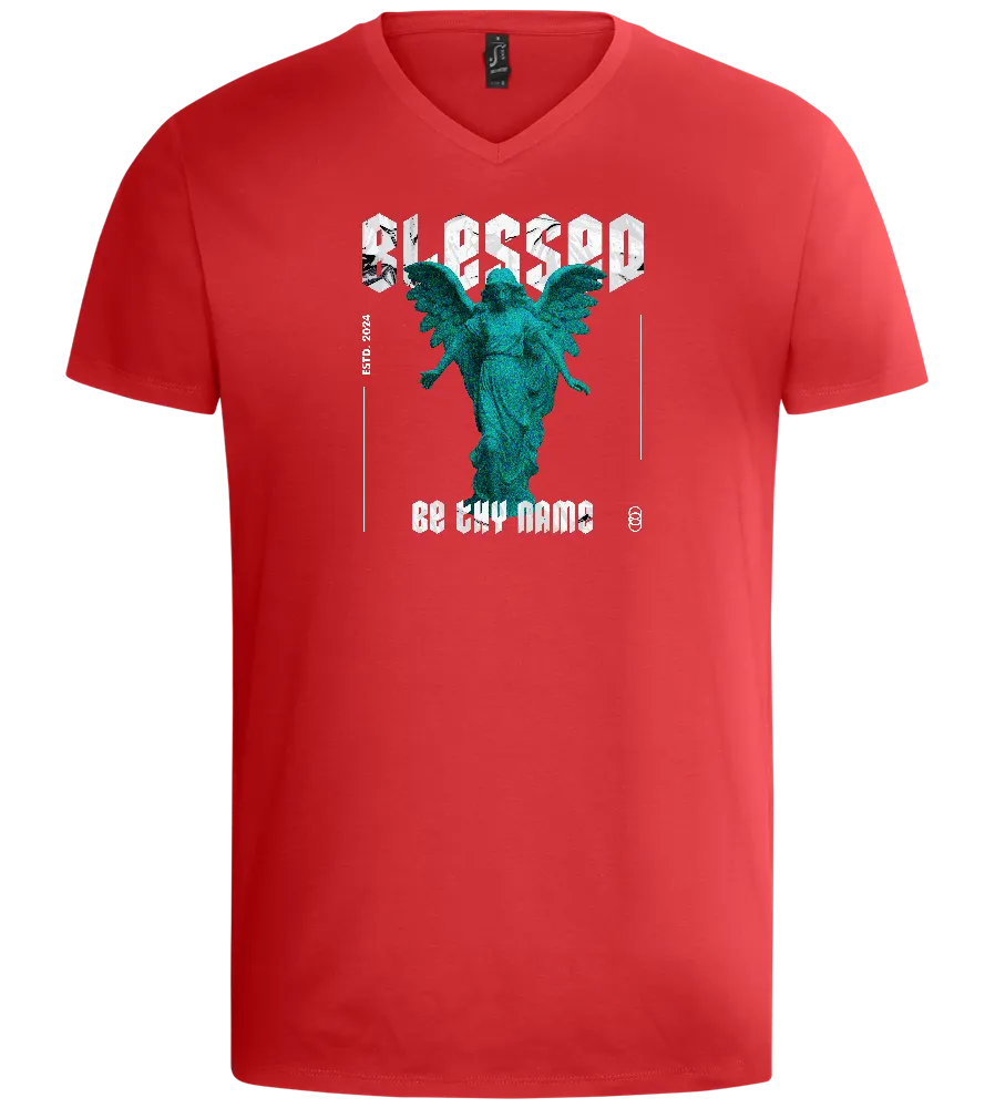 Blessed Angel Design - Basic men's v-neck t-shirt