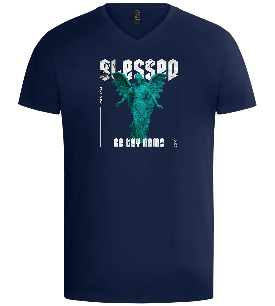Blessed Angel Design - Basic men's v-neck t-shirt