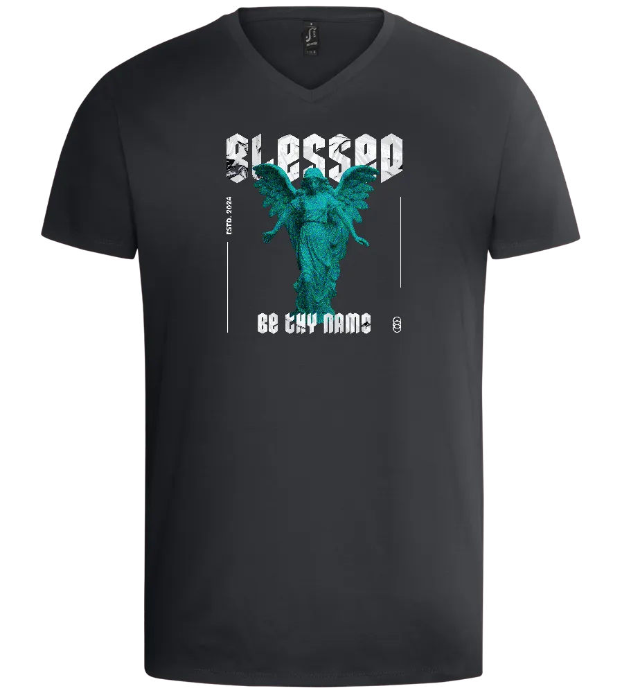Blessed Angel Design - Basic men's v-neck t-shirt