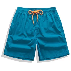 Brand Board Shorts Men Breathable Sport Swimming Shorts Solid Color Elastic Waist Beach Shorts Summer Swim Shorts