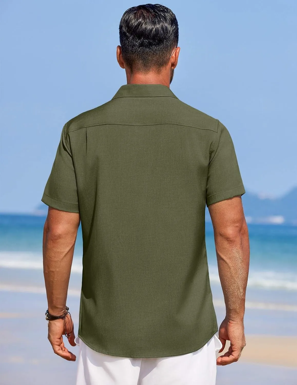 COOFANDY Men's Summer Beach Vacation Shirt Casual Button Down Short Sleeve Shirt Hawaiian Tropical Resort Wear