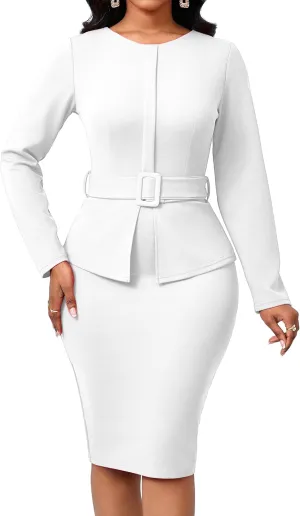 CuteCherry Women Sexy Dress Bodycon Work Dress Elegant Pencil Dress