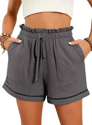Dokotoo Womens Casual Shorts High Waisted 2025 Fashion Beach Cruise Shorts Cute Comfy Summer Shorts with 2 Pockets S-XL