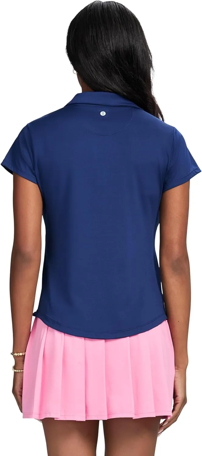 IZOD Women's Polo Shirt Performance Stretch Short Sleeve