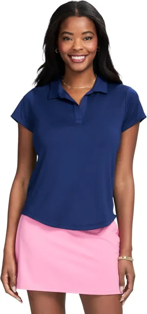 IZOD Women's Polo Shirt Performance Stretch Short Sleeve