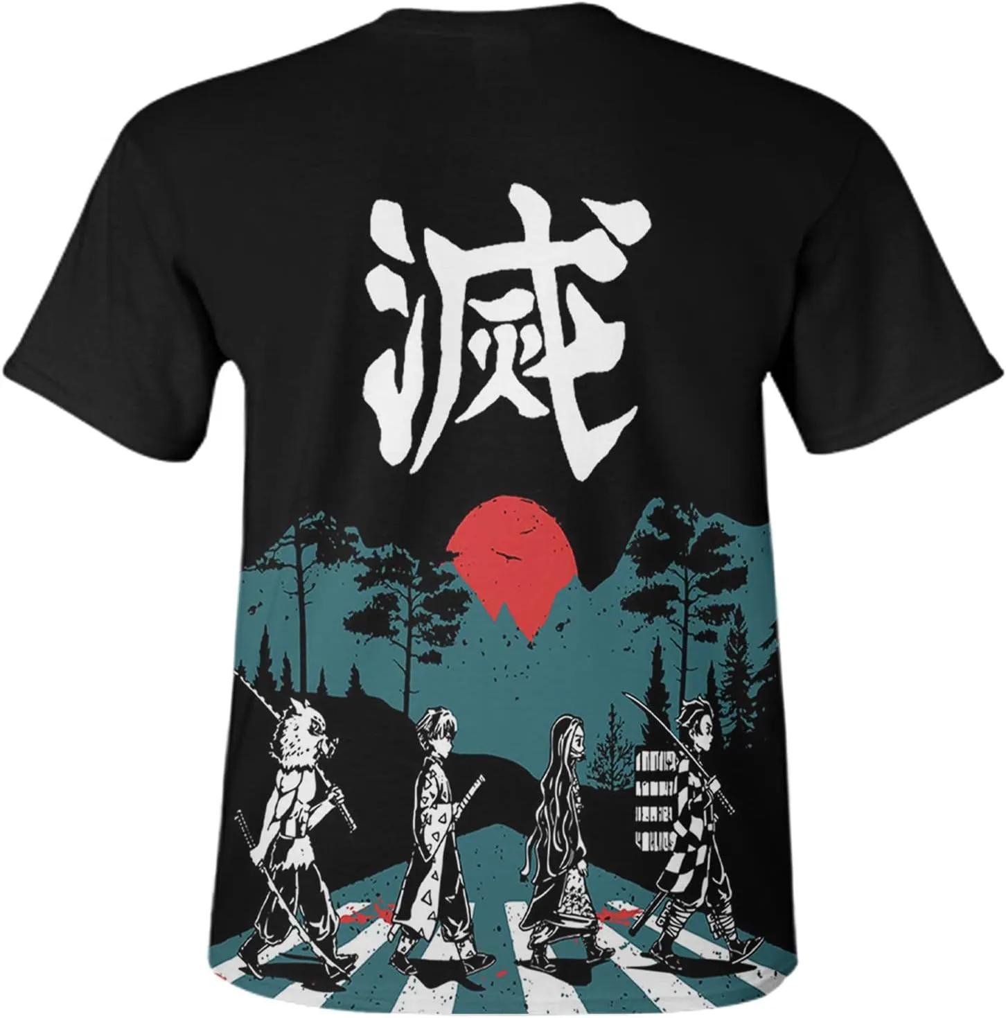 Unisex Anime Shirt Athletic Tops Mens Cartoon Tee Shirts